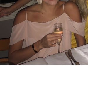 Lavender Brown Blush Top Size Medium